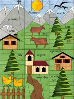 PDF Anleitung Block Of The Month 2005 Bergwelt