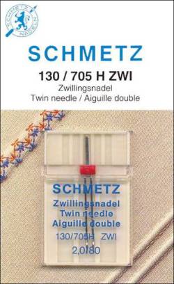 Schmetz Nähmaschinennadel Universal Zwillingsnadel #  80 - 2,0 mm Abstand