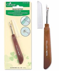 Clover Nahttrenner mit braunem Griff