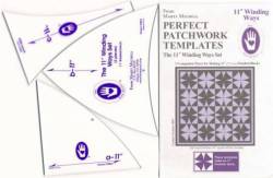 Perfect Patchwork Templates Winding Ways Template Schablonen 11 inch