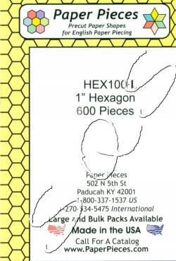Papierschablonen Hexagons  1 inch  ca. 600 stk. Großpackung