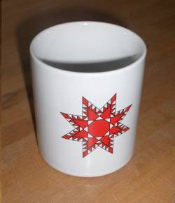  Tasse mit Quiltmotiv Feathered Star