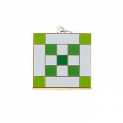  Quilt Charm Irish Chain grün-weiss