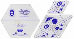 Perfect Patchwork Templates Set H Large Hexagon Plus Templates