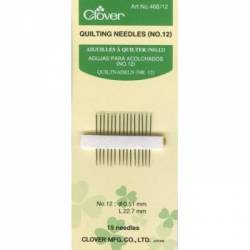 Clover Betweens Quiltnadeln No. 12 (nicht Gold Eye)