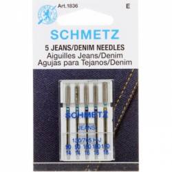 Schmetz Nähmaschinennadeln Jeans #90-110 - 5er Pack