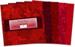 Wilmington Essential Gems Ruby Days 5 inch Squares 42 stk.