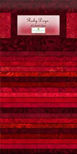 Wilmington Essential Gems Ruby Days Jelly Roll 2x20 Streifen