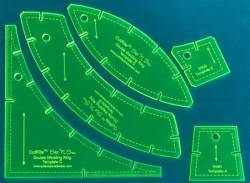 Acrylschablonen Slit N Sew Double Wedding Ring Template Set