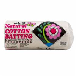 Natural Cotton Batting 100% Baumwolle, Crib Size 45x60 inch ca. 116 x 152 cm natur