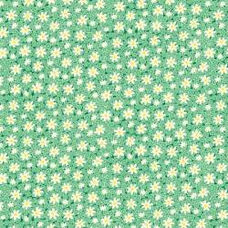 Henry Glass Nana Green Packed Daisies 1930s Reproduction