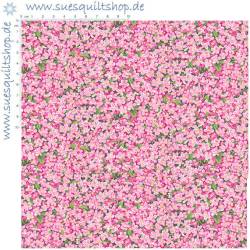 Makower Summer Garden Blossom pink kleine Blümchen rosa mit grün