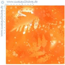 Benartex Fossil Fern Orange Juice, leuchtend orange