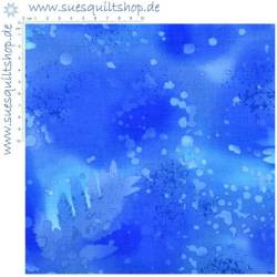 Benartex Fossil Fern Royal royalblau