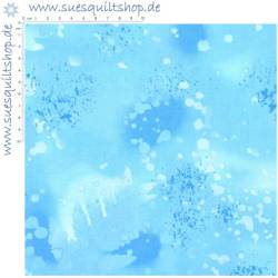 Benartex Fossil Fern Paris Sky mittelblau