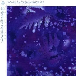 Benartex Fossil Fern Deepest Purple dunkelviolett