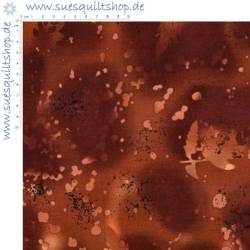 Benartex Fossil Fern Brown, schönes, sattes, dunkles rotbraun