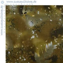 Benartex Fossil Fern Swamp Magic, dunkel braun grau beige