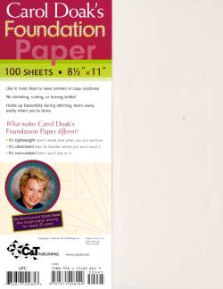Carol Doaks Foundation Paper 8.5 x 11 inch