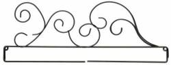Drahthänger Classic Curl 12 inch Split Bottom Gray Grey grau