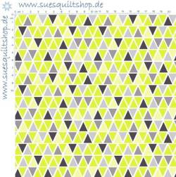 3 Wishes Fabric Fun on the Plain lime black multi