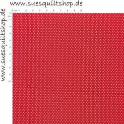 Santee Basics Pin Dots Punkte weiss auf leuchtend hellrot