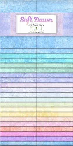 Wilmington Essential Gems Soft Dawn Jelly Roll 2x20 Streifen  