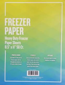 Freezer Paper für Drucker 8.5 x 11 inch, 50 Blatt