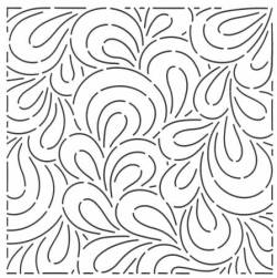 Schablone  8 inch Paisley Background