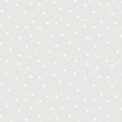 P&B Stars Dots White on White