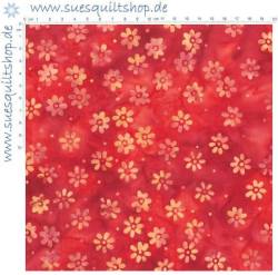 Anthology Fabric Coral Daisy Batik