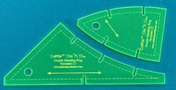 Acrylschablonen Slit N Sew Double Wedding Ring Template Set PLUS