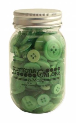 Knopfsortiment hellgrün: Greenery Buttons 