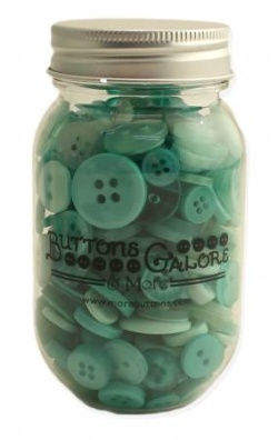 Knopfsortiment grün-türkis: Tidewater Buttons 