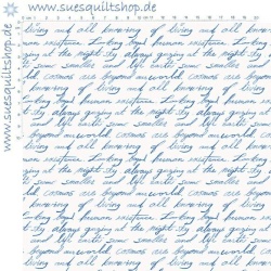 Dear Stella La Luna White Script Schrift blau