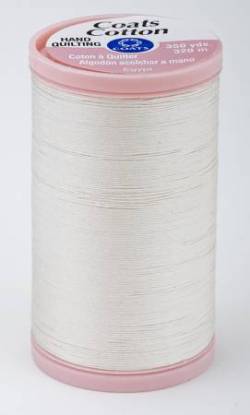 Coats Cotton Hand Quilting Thread 100% Baumwolle, 320 m Spule Fb. 8010 natur