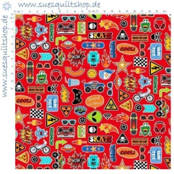 Makower Monster Mash Monster Icons Red