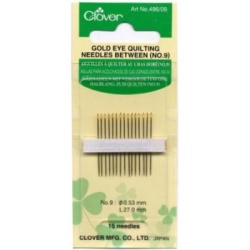 Clover Betweens Quiltnadeln Gold Eye No. 09