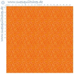 Fabric Traditions Freckle & Lollie  Orange Aloha Dot