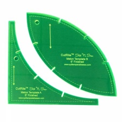Acrylschablonen Slit N Sew 6 inch Melon Template Set