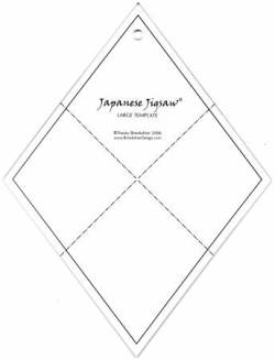 Japanese Jigsaw Puzzle Lineal - Fat Quarter Friendly