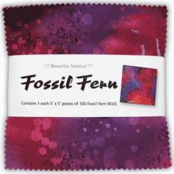  Benartex Fossil Fern JUMBO Charm Pack 5x5 inch squares