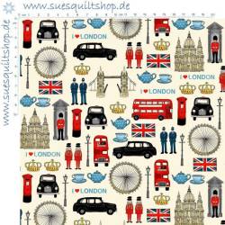 Makower London Icons Sehenswürdigkeiten: Tower Bridge, Krone, Taxi, Flagge, Tee usw.