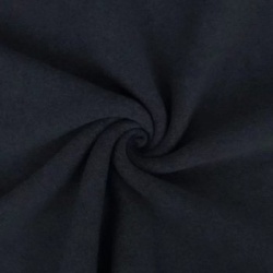 Fleece 100% Baumwolle, 150 cm breit, marineblau