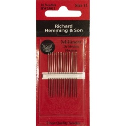 Richard Hemming Applikationsnadeln No. 11 - Straw Needles - Milliner Needles - Hutmachernadeln 