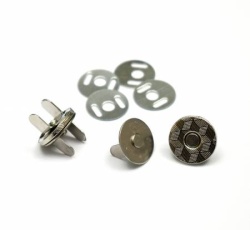 Magnetverschluss silber 10 mm, 2 Paar