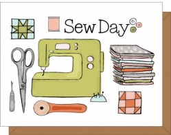 Grußkarte Sew Day