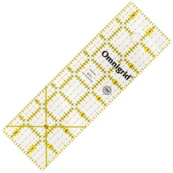 Omnigrid Lineal   2.5x8 INCH   mit dünnen Linien aus USA