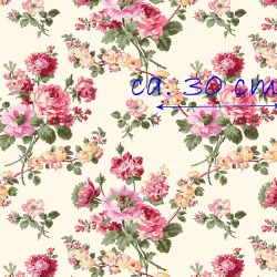 Benartex Cream Rose Garden  Rückseitenstoff überbreit