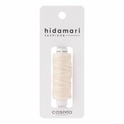 Cosmo Hidamari Sashiko Garn, 30 m, 100% Baumwolle Pearl White 
